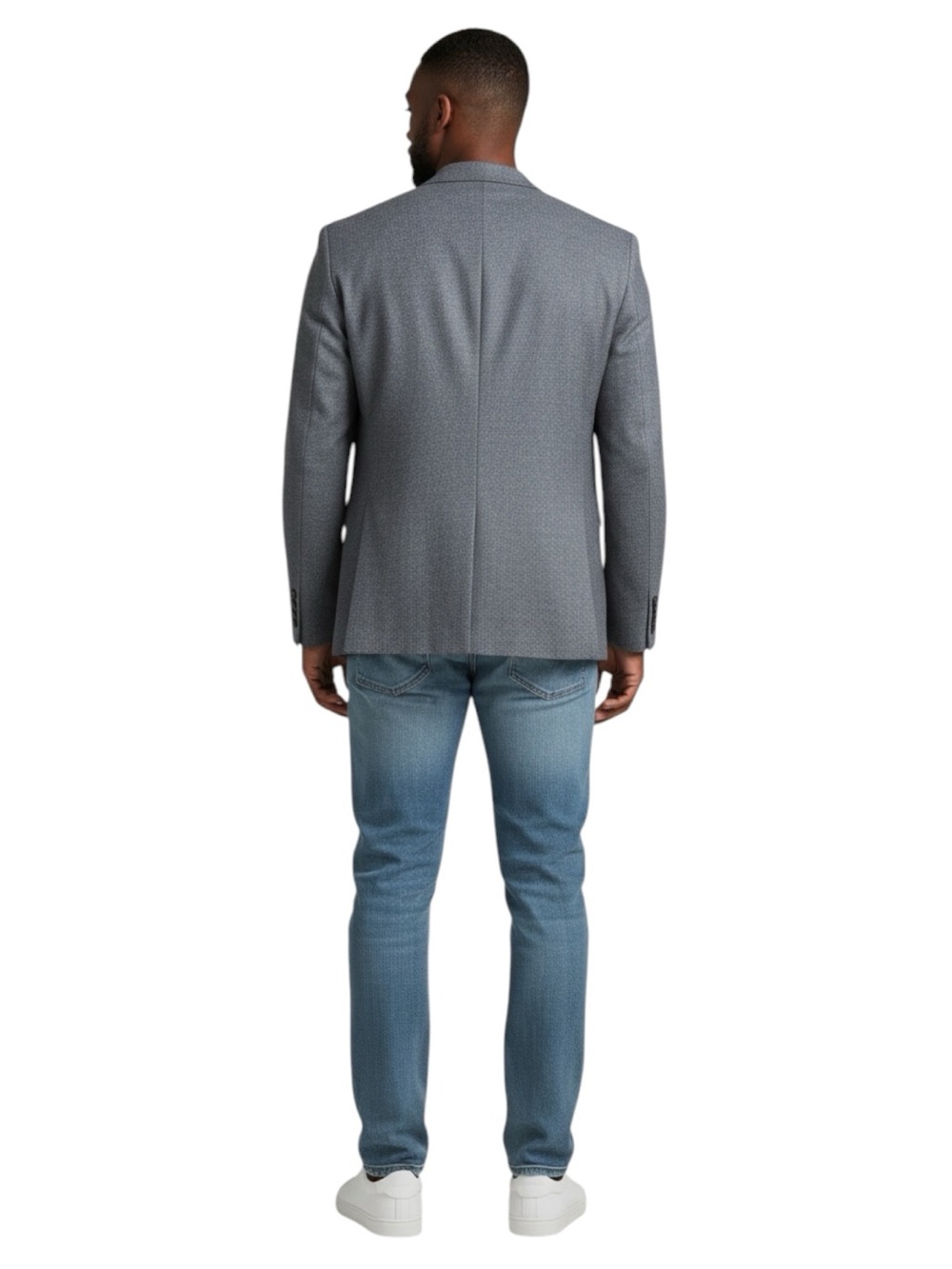 LAUREN RALPH LAUREN Slim Fit Sport Coat from Macy’s 100% Wool Navy Text Size 44R - Picture 15 of 15